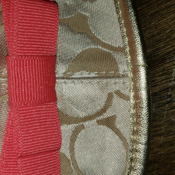 New Coach Poppy Fedora Floral Sig. C Metallic Gold Trim Floral Bucket Hat XS/S - Picture 5 of 15